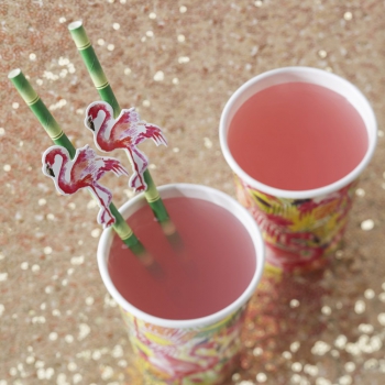 Strohhalme Flamingo Fun