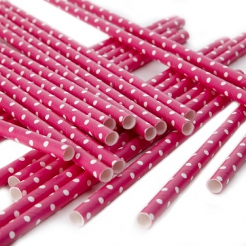 Strohhalme 25er - pink