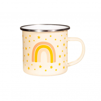 Tasse Emaille Regenbogen