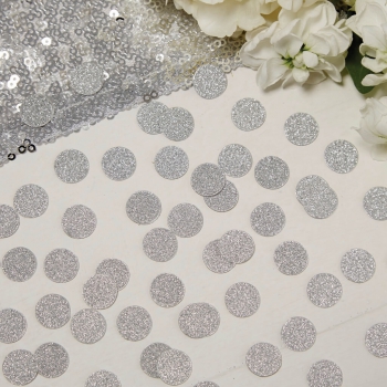 Konfetti Kreise Metallic Perfection - silber