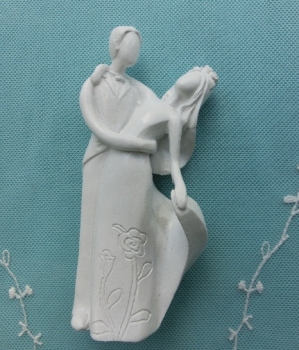 Tortenfigur klassisch weiß - Hochzeitstanz