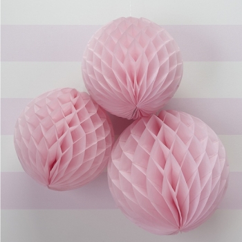 Wabenball 3er-Set - rosa