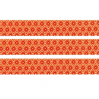 Washi Masking Tape Asanoah - rot/gelb