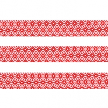 Washi Masking Tape Asanoah - rot/weiß