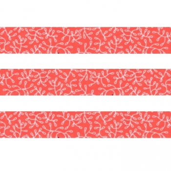 Washi Masking Tape Blumen - weiß/rot