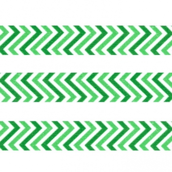 Washi Masking Tape Chevron - grün/hellgrün/weiß