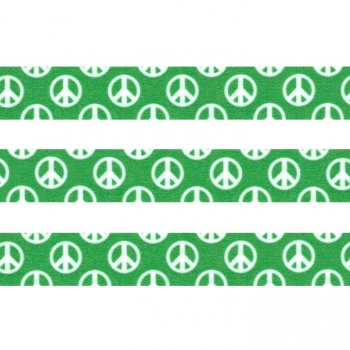 Washi Masking Tape Peace - weiß/grün