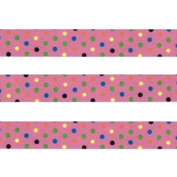 Washi Masking Tape Punkte - bunt/pink
