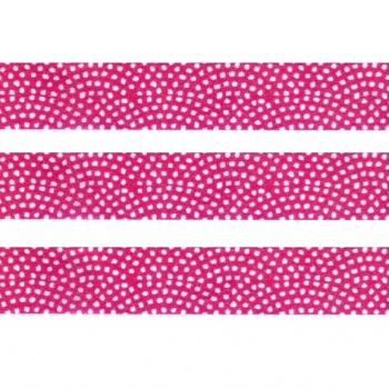 Washi Masking Tape Punkte - weiß/pink