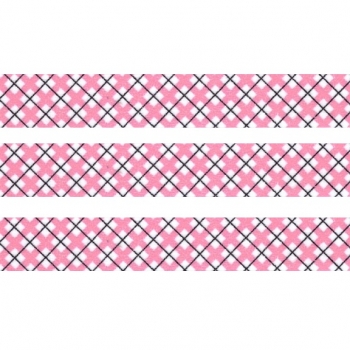 Washi Masking Tape Quadrate - pink/schwarz