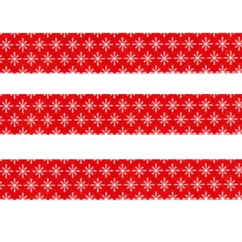 Washi Masking Tape Schnee - weiß/rot
