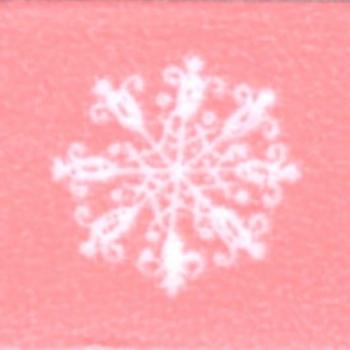 Washi Masking Tape Schneeflocken - weiß/rosa