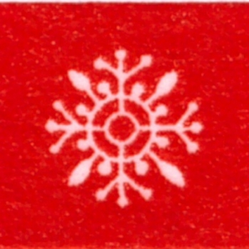 Washi Masking Tape Schneeflocken - weiß/rot