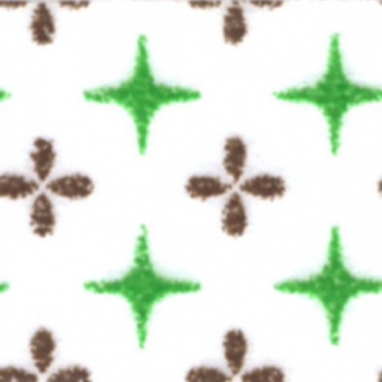 Washi Masking Tape Sterne/Blumen - grün/braun/weiß