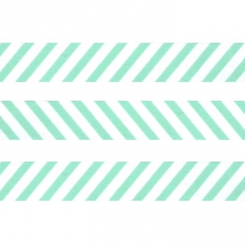 Washi Masking Tape Stripes - mint/white