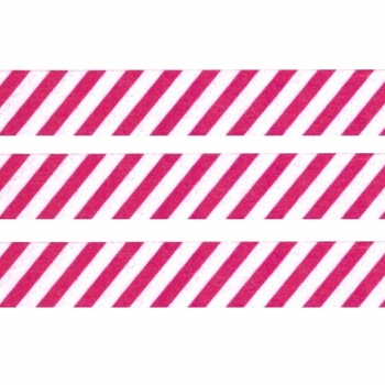 Washi Masking Tape Streifen - pink/weiß