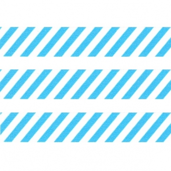 Washi Masking Tape Stripes - turquoise/white