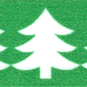 Washi Masking Tape Tannenbaum - weiß/grün