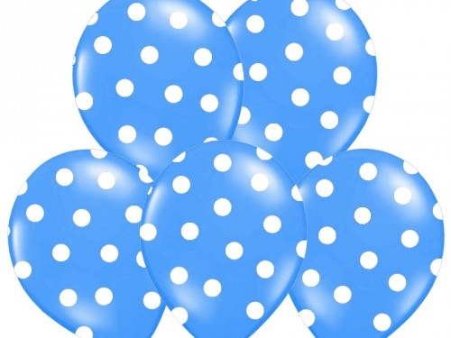 Ballons 6er Set - weiß/blau