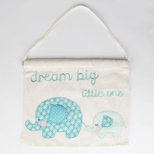 Banner Elliot der Elefant - blau