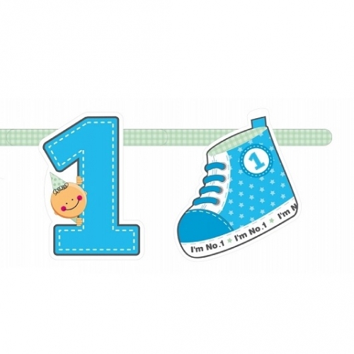 Geburtstagsbanner - I'm No.1 - blau