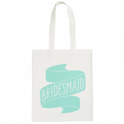 Jutebeutel - Bridesmaid - türkis