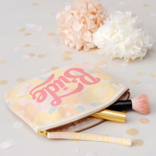Clutch - Bride - floral rosa