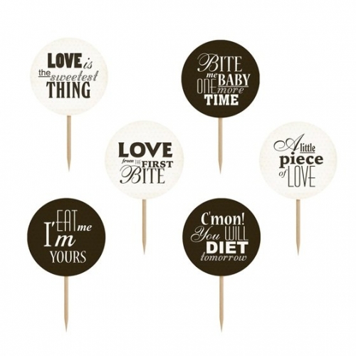 Sweet Love Cupcake Toppers