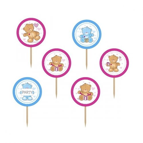 Cupcake Sticks Teddybär
