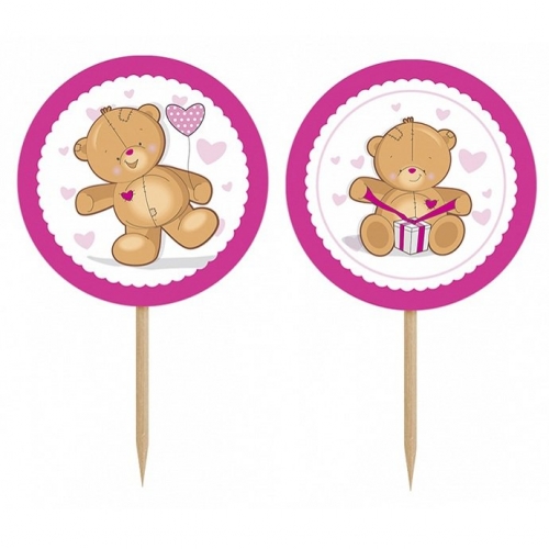 Cupcake Sticks Teddybär