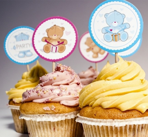 Cupcake Sticks Teddybär