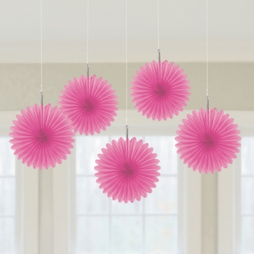 Dekofächer 5er Set - pink