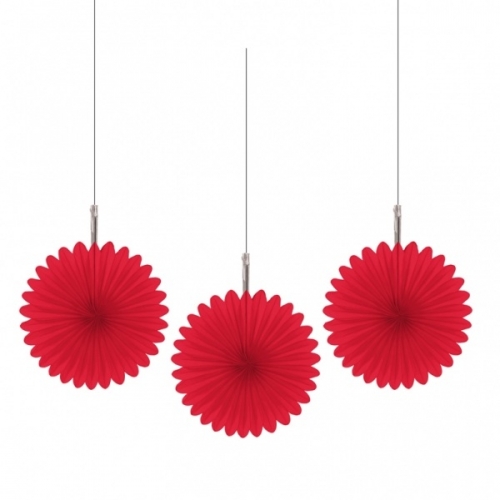 Red Hanging Fan Decoration