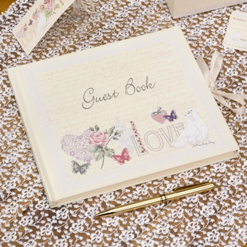 Gästebuch With Love - ivory