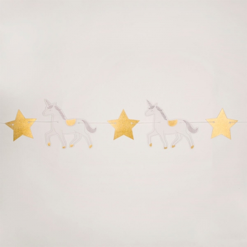 girlande-einhorn-sterne-gold-weiss-1