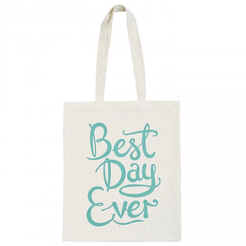 Jutebeutel - Best Day Ever - mint