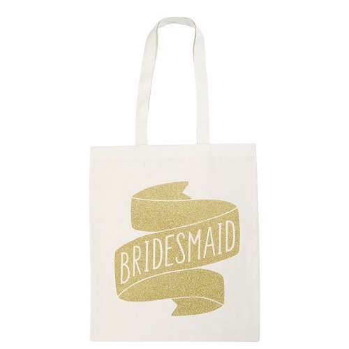 Jutebeutel - Bridesmaid - gold