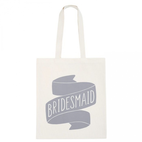 Jutebeutel - Bridesmaid - grau
