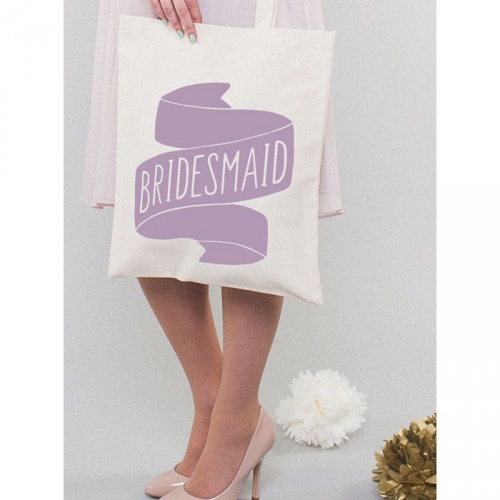 Jutebeutel - Bridesmaid - lila
