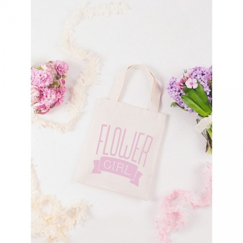 Tote - Flower Girl - rose