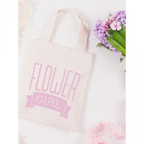 Tote - Flower Girl - rose