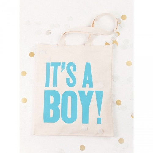 Jutebeutel - It's A Boy - blau
