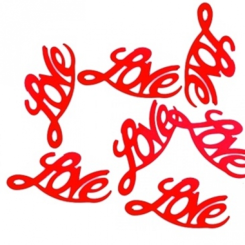 Konfetti Love - rot
