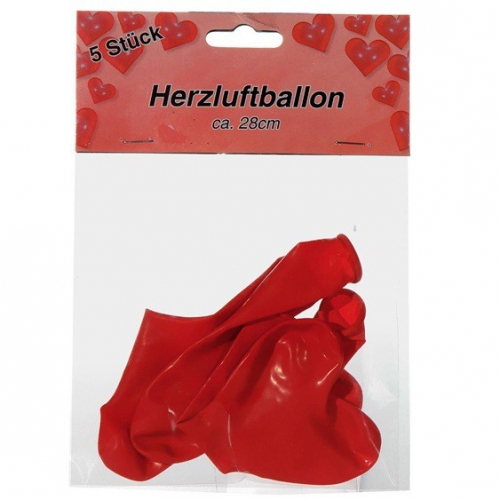 Luftballon Herz - 5er Pack