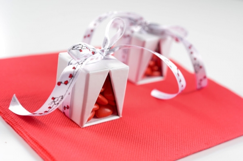 Mini Geschenkbox - weiß