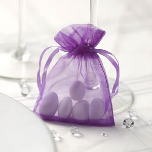 Organza Säckchen - lila 10 Stück