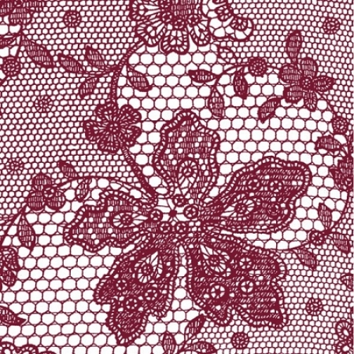Papierservietten Spitze - rot