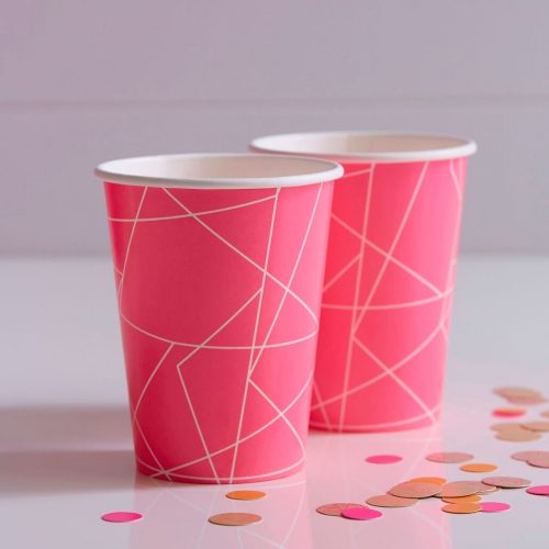 party-becher-neon-pink-weiss