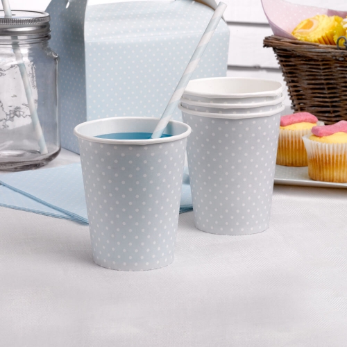 party-becher-punkte-weiss-hellblau