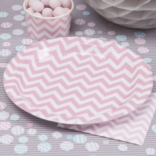 Party-Teller Chevron Divine - rosa